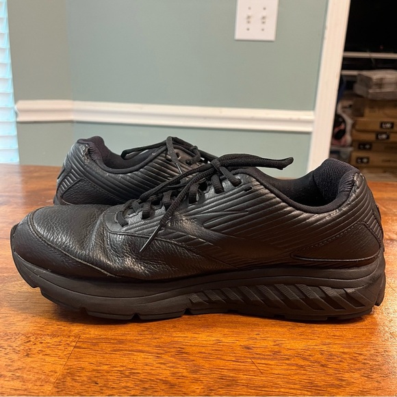 Brooks Addiction Walker men’s walking shoes all black size 12.5 wide 2E - Picture 3 of 13